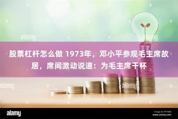 股票杠杆怎么做 1973年，邓小平参观毛主席故居，席间激动说道：为毛主席干杯