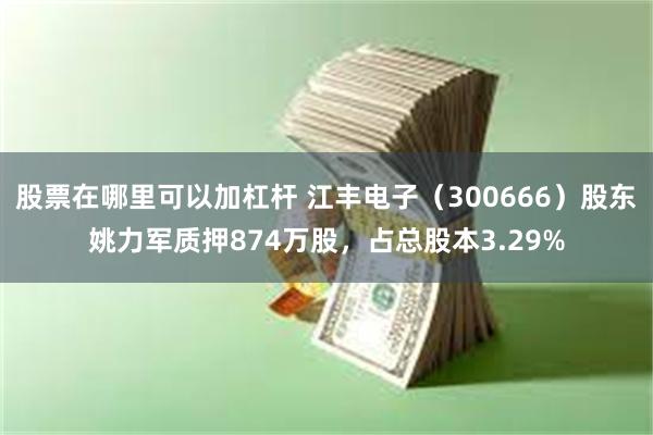 股票在哪里可以加杠杆 江丰电子（300666）股东姚力军质押874万股，占总股本3.29%