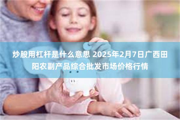 炒股用杠杆是什么意思 2025年2月7日广西田阳农副产品综合批发市场价格行情